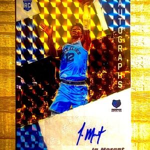 Ja Morant Autographed Rookie Card